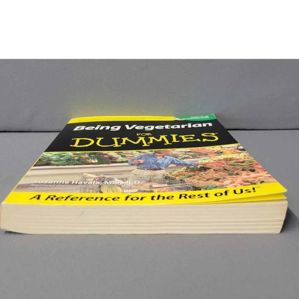 Being Vegetarian For Dummies Book Suzanne Havala Paperback Diet Nutrition Guide